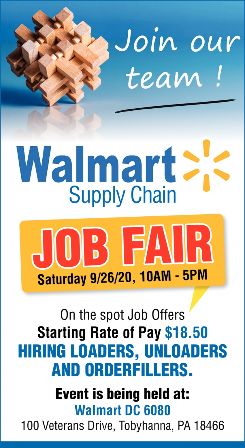 Job Fair, Walmart Supply Chain